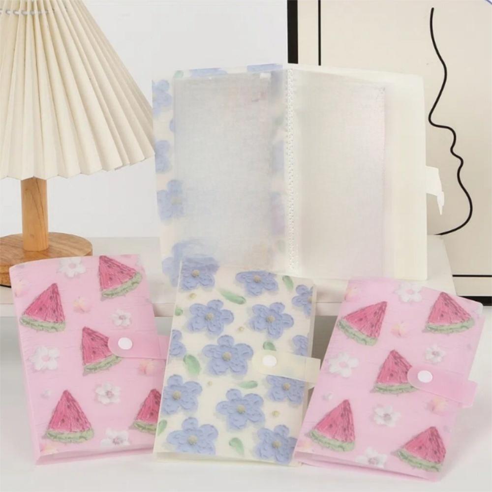 Texture 3-inch Photo Album PP 120/240 Slot Card Holder Small Card Oil Painting Postcard Storage Album Card Album