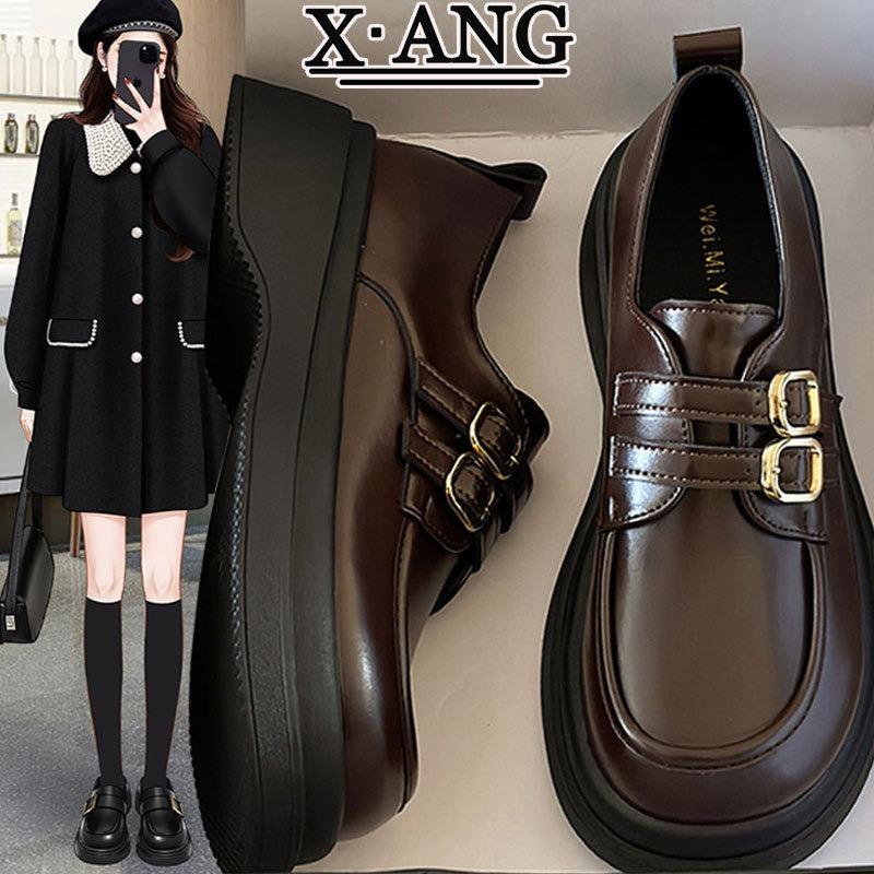 Single shoes college style thick-soled Mary Jane women's shoes spring new leather small leather shoes