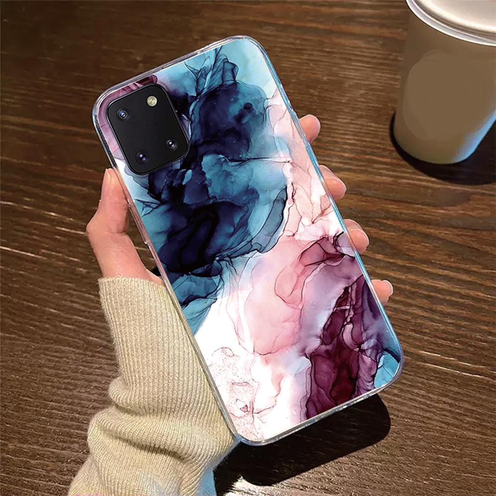 For Samsung Galaxy Note 10 Lite S10 S9 Plus S10e S9+ S10+ Flower Daisy Heart Leopard Phone Case Clear Transparent Couple Cover