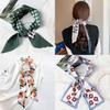 Elegant Plaid Headbands Silk Scarf Hair Rope With Beautiful Houndstooth Design For Women