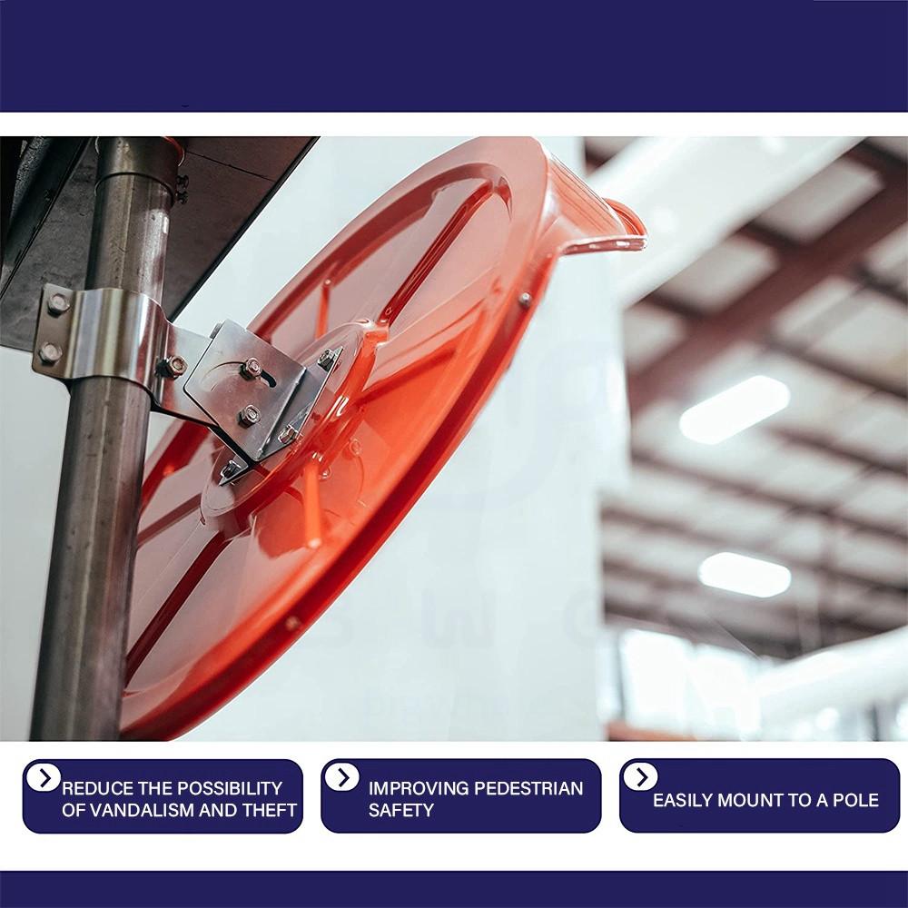45/ 60/ 75CM Road Safety Wide Angle Corner Mirror Outdoor Polycabonate Traffic Safety Convex Mirror