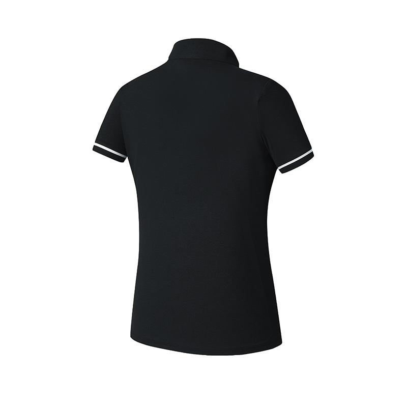 New FILA Athletics Polo Shirt Women's Pitch Black A11W523104F-BK