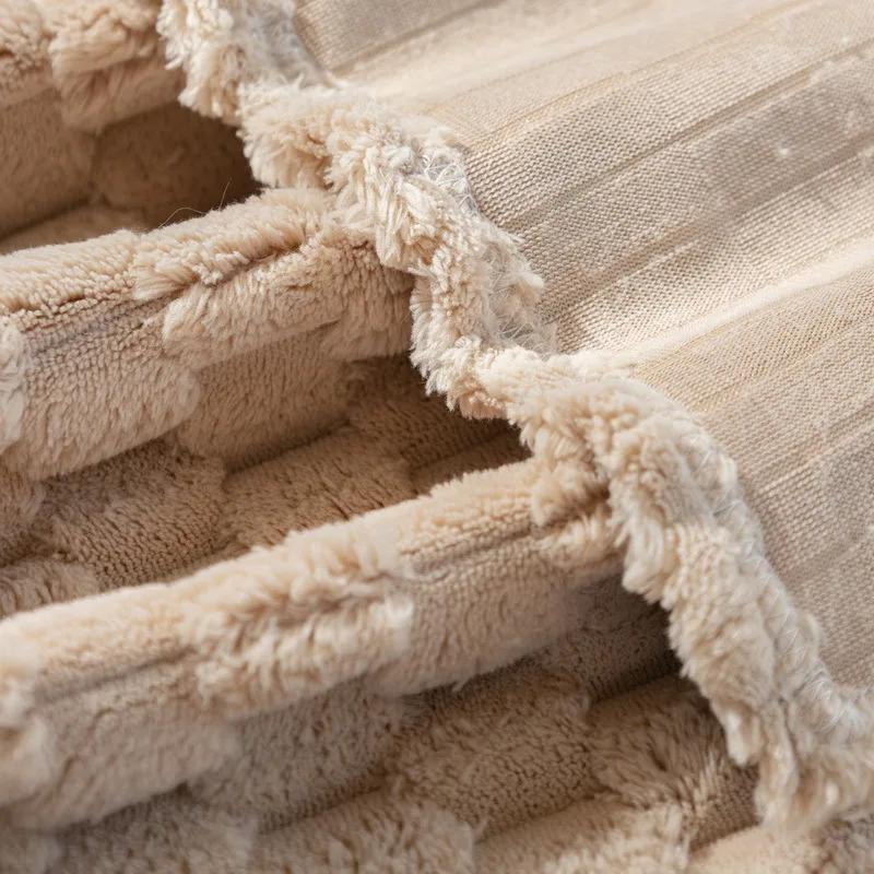 Luxury Plush Velvet Sofa Towel Soft Sofa Blanket Winter Warm Couch Cover 1/2/3 Seater Corner Couch Slipcover 180*420cm