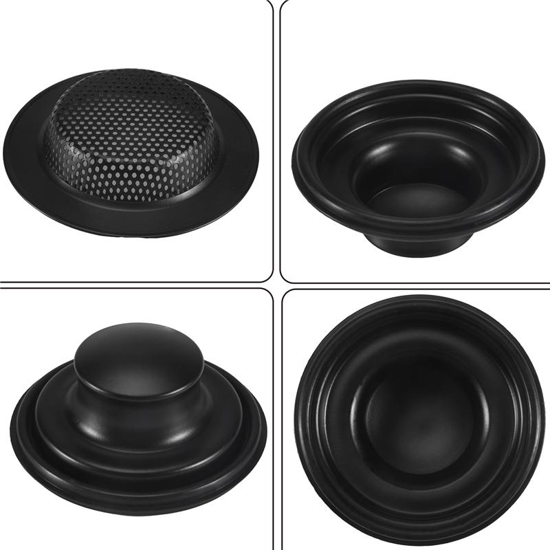 A96I-3 Piece Kitchen Sink Plug Filter Garbage Disposal Plug, Stainless Steel Universal Anti-Clogging Kitchen Sink Filter