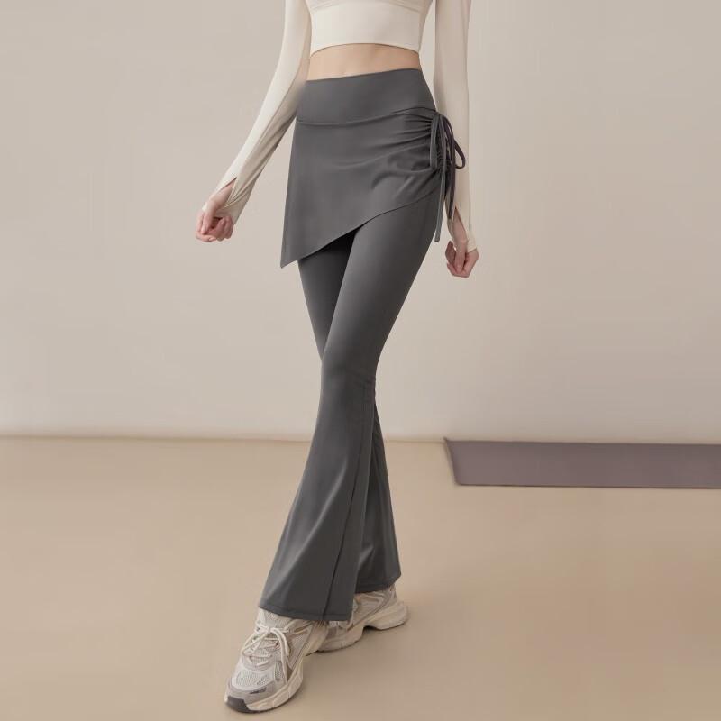 Women's Fake Two-Piece Yoga Skirt Pants
