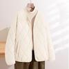 Coat Oversize Women Winter Thickened Casual Double Layer Windbreaker Solid Color Jacket