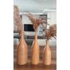 Decorative Wooden Vase Flower Pot 3 Pieces Size 20cm 18cm 15cm