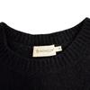 Moncler Frill Knit Alpaca MAGLIONE TRCICOT GIROCOLLO One Piece Black Alpaca Women Used