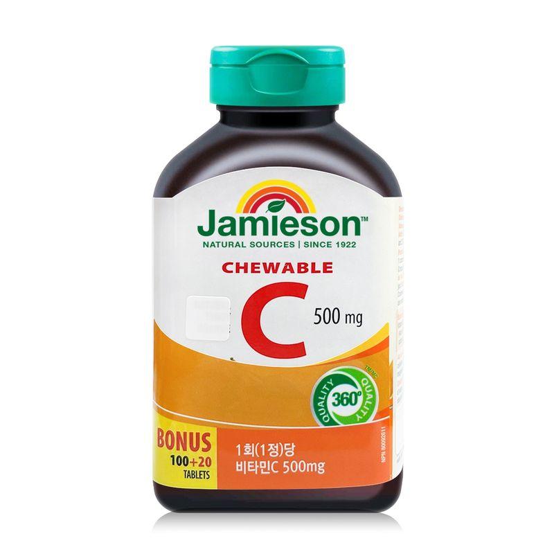 Jamieson Chewable Vitamin C 1,400mg X 120ct X 2