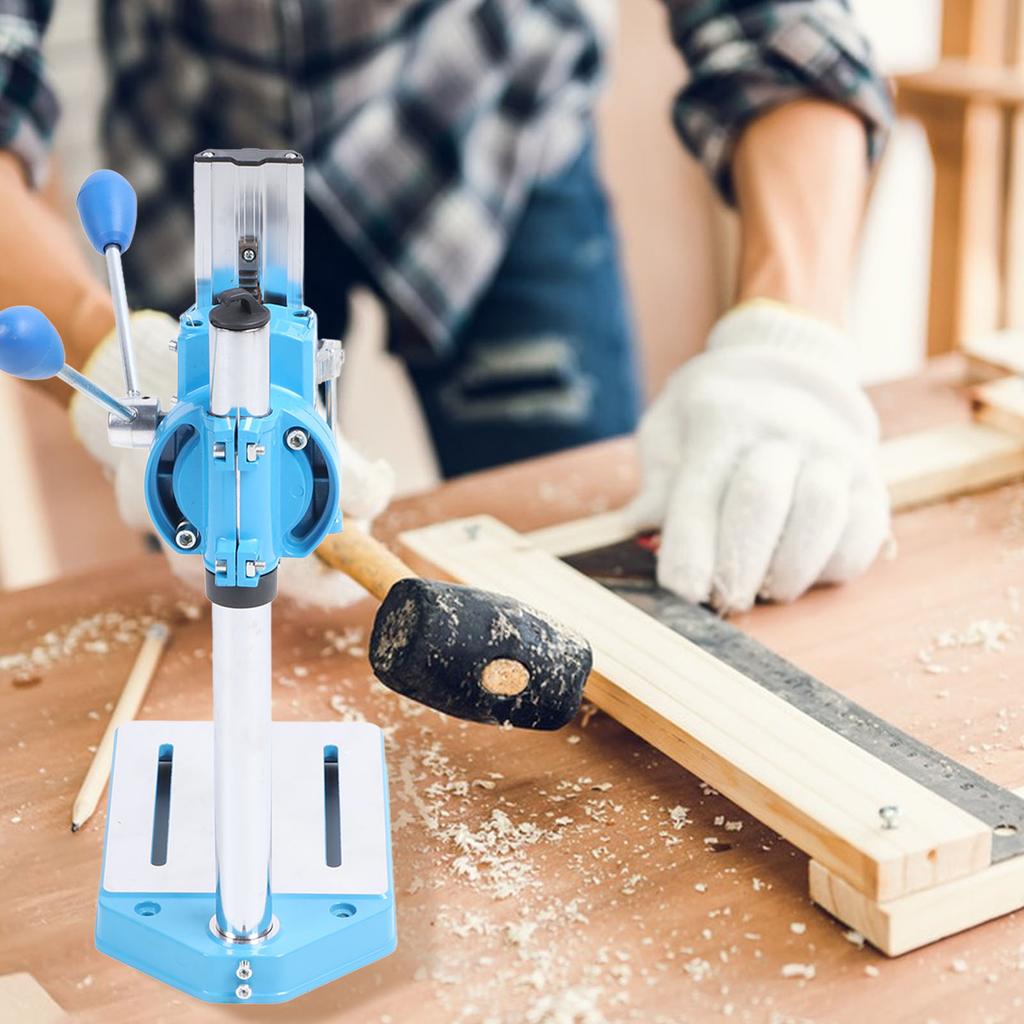 Elektrischer Bohrständer Gussaluminium Hohe Genauigkeit Drehbar Multifunktional Stabil Mini-Bohrständer Elektrischer Bohrständer