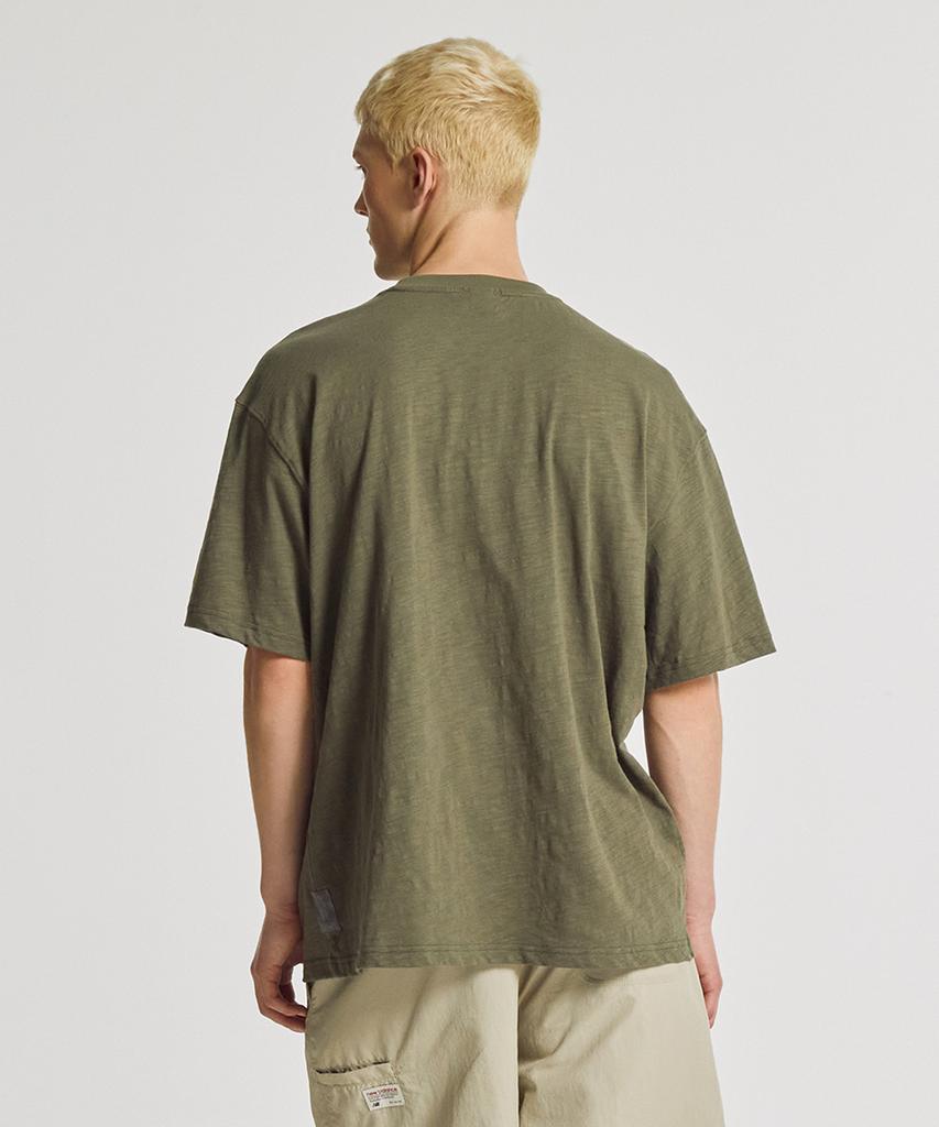Nyuballanseu Nbnegca033 / Uni Sun-Kissed Slub Short Sleeve Tee (Khaki)