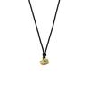 Heart Petite & Black Cord Necklace