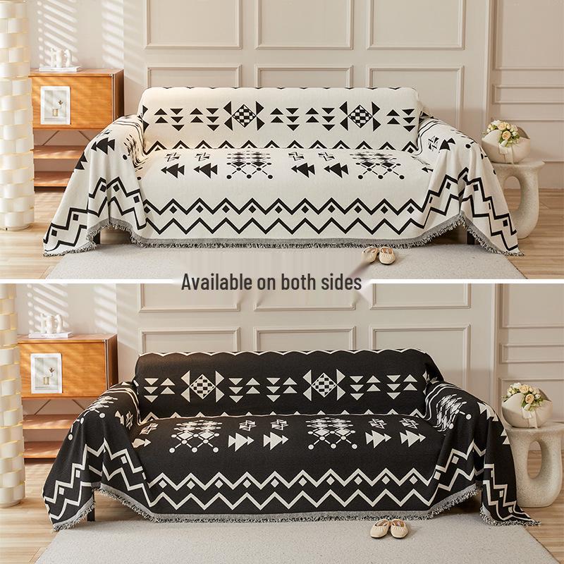 

Ультраминималистичный геометрический чехол на диван из шенилла - Современный плед премиум-класса 180x130cm (Armless Single)