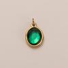 Stainless Steel Diy Basic Live Mouth Chain 12 Birthstone Pendant Necklace Furnace Vacuum Plating 18K Gold Color Retention