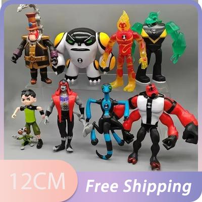 Omnitrix Ben10 Action Figures Ben Tennyson 10 Aliens Heatblast Overflow 12cm Model Toys Collection Children Gifts