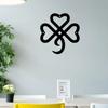 Stunning 1PC Irish Shamrock Wall Decor! Perfect for St. Patrick's Day. Metal Clover Wall Decor brings good luck. Ideal for home.