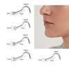 Nose Ring Piercing Kit Septum Nostril Nose Rings and Studs Stainless Steel Crystal Nose Piercing Jewelry Hoop 20G L Shape Nose Nail