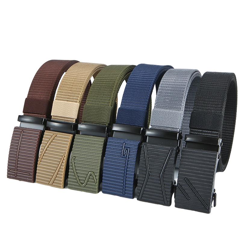 Men's Eco-friendly Nylon Tactical Belt with Automatic Buckle