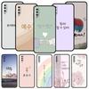 Korean Letter Phone Case For Samsung A56 A36 A26 A54 A52 A24 A14 A50 A72 A70 A06 A12 A22 A34 A42 A32 A04s A16 5G Cover