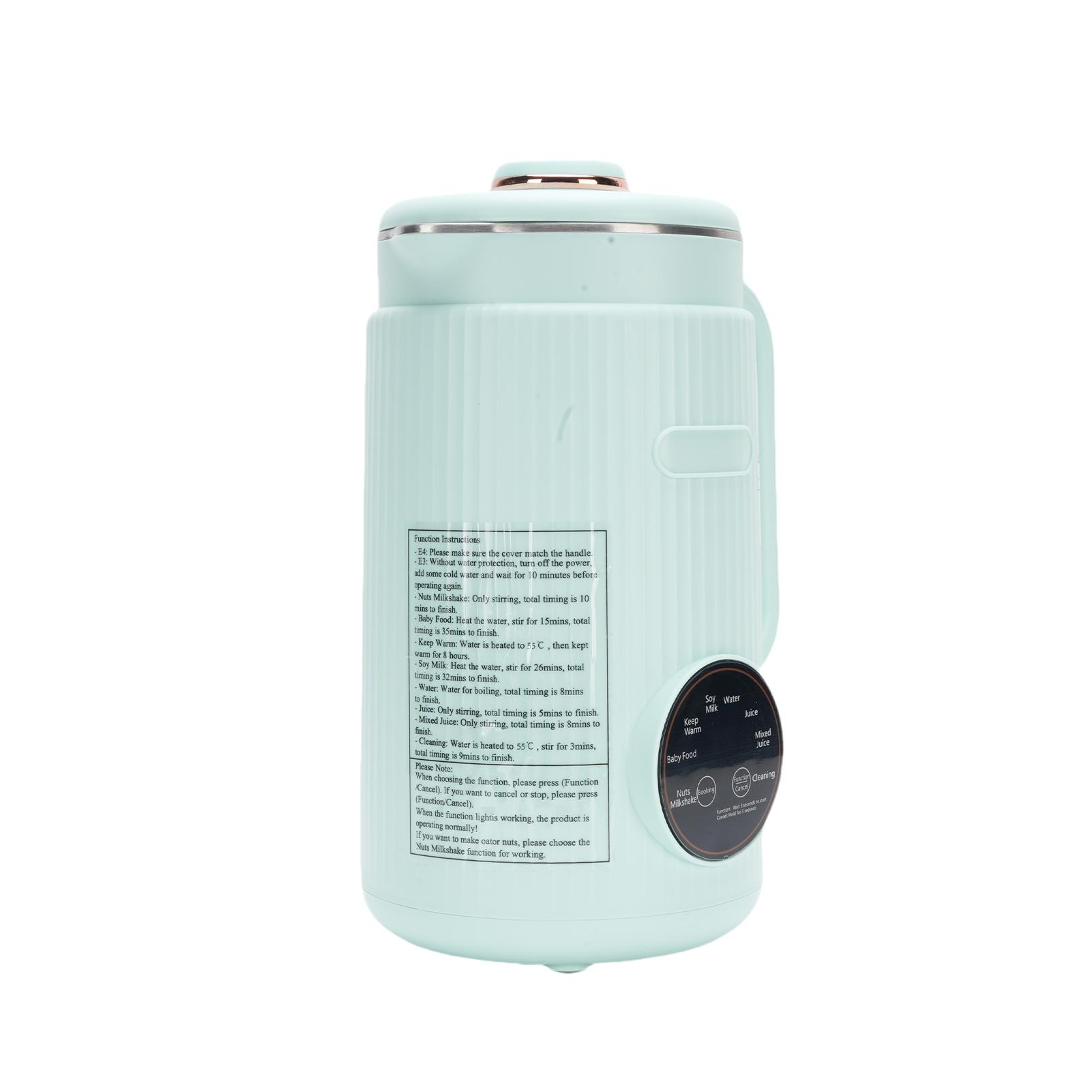 

Соевая машина 8 в 1 Программируемый блендер с цифровым дисплеем 12 лезвий из нержавеющей стали Автоматическая очистка 8 часов поддержания тепла L