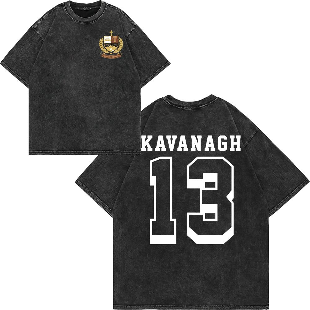 100% Cotone Lavaggio Vintage T Shirt Boys of Tommen Moda Uomo/Donna KAVANAGH 13 GIBSIE 7 Retro Ampio Lavaggio Acido T-shirt Top