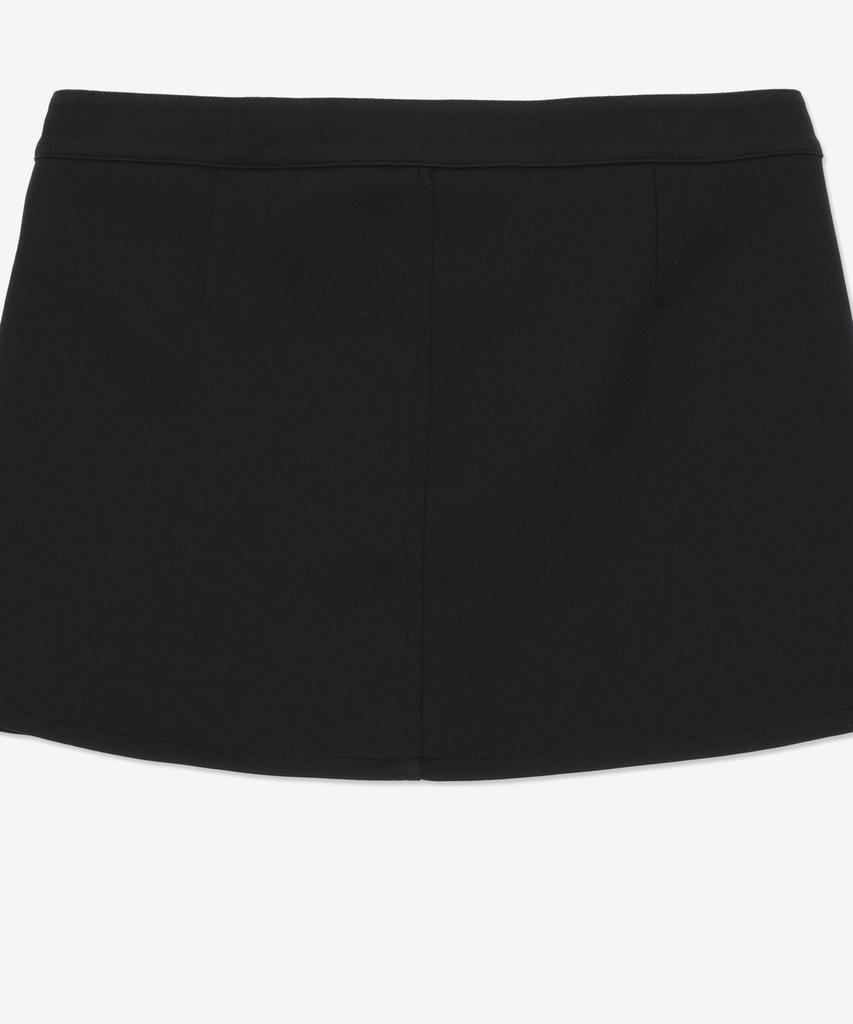 COURREGES Two-Pocket Twill Mini Skirt - Black / Vescju188Pl00079999