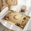 4-Pack Ramadan Lantern Moon Stars Placemats, Rectangular Table Mats, Heat Resistant Dining Table Protectors, Restaurant Decor