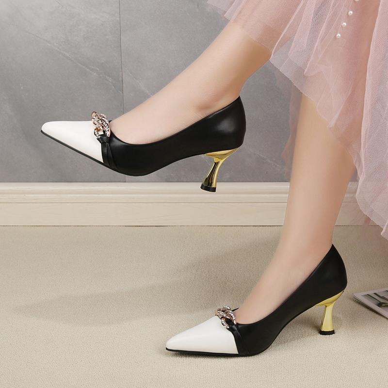 Ladies Classic High Quality Heels Ladies 2025 Spring and Summer Fashion Elegant Pump Shallow Mouth Simple StyleZapatos De Mujer