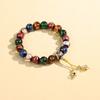 Handmade Glass Bead Bracelet Women Men Boho Spiritual Jewelry With Ash Gray Beads 17 12mmStyle