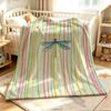Color Dragonfly Flannel Blanket Warm Soft Halloween Christmas Couch Warm Cozy Decorative Decor Gift for All Season