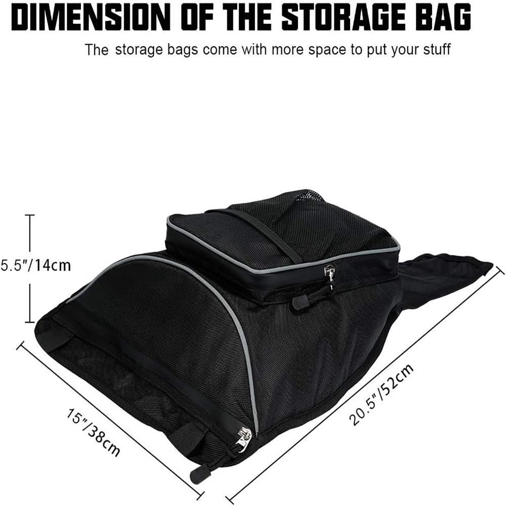UTV Center Seat Storage Bag 1680D Nylon Pack For Polaris RZR 570 800 XP 900 1000