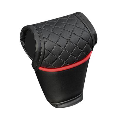 Schaltknaufabdeckung 2024 Neu Schaltknaufhandschuh PU-Leder Auto Schalthebelabdeckung Schaltung