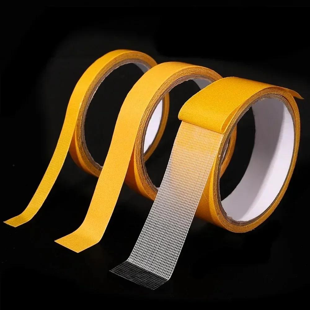 20/5M Strong Double Sided Cloth Base Tape Translucent Mesh Waterproof Super Fixation Traceless High Viscosity Carpet Adhesive