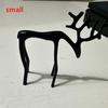 Alloy Black Reindeer Statues Christmas Decorations Modern Xmas Figurines Elegant Indoor Holiday Decor Table Centerpieces Xmas