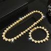 Cuban Chain, Heart-shaped Necklace, Women's Jewelry, Bracelet, Fashionable and Fashionable, Exquisite