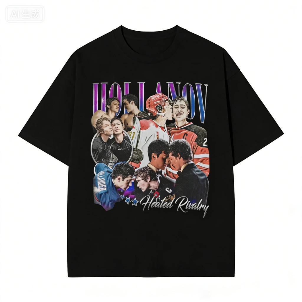 Shane Hollander Heated Rivalry Tshirt Hollanov Tops Hudson Williams Connor Storrie Tee Ilya Rozanov Shane Hollander Clothing