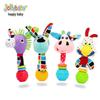 Jollybaby Newborn Teether Hand Rattle for Ages 0-12 Months - Soothing Handheld Baby Toy