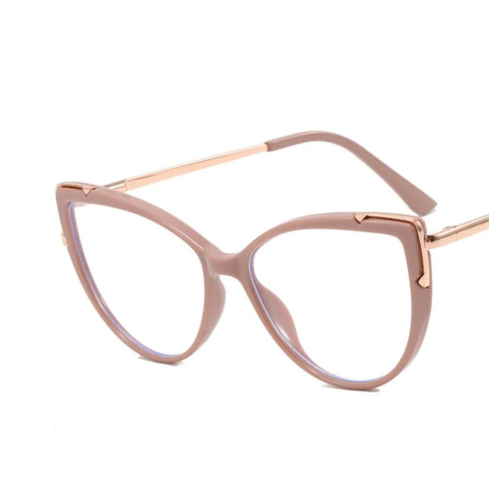 Cat Eye Glasses Metal Frame Blue Light Blocking TR90 Brand Designer Eyewear New Trend Gradient Color Frame Reading Eyegalsses