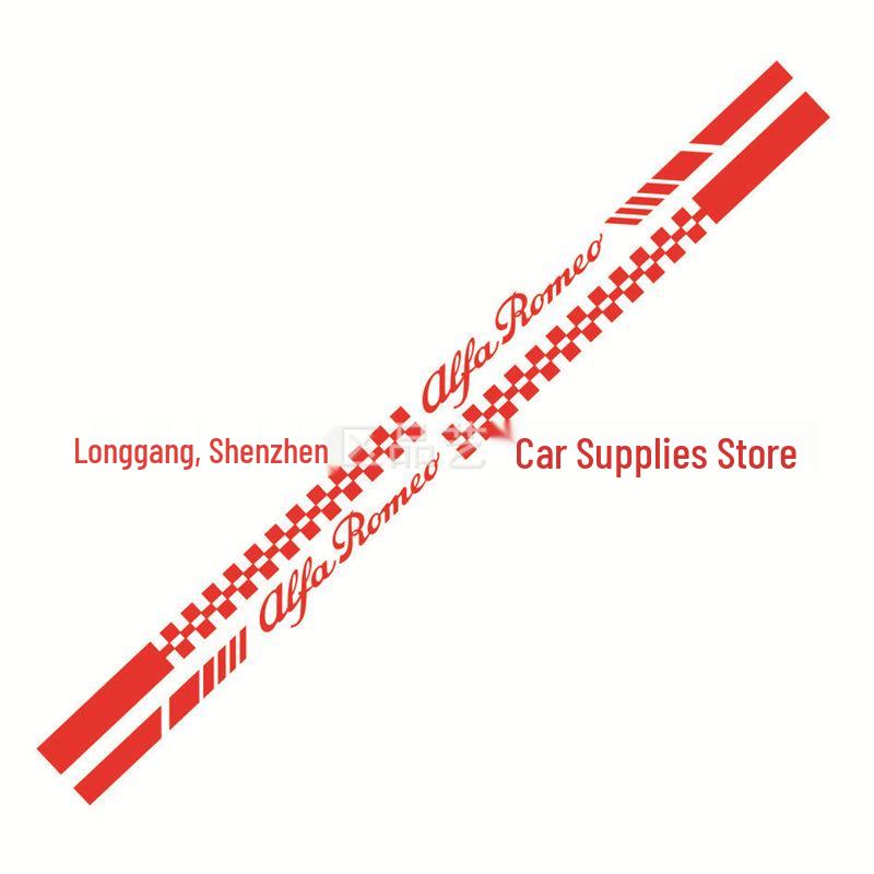 Naklejki X-322: Idealne do dolnych pasów bocznych i naklejek Alfa Romeo