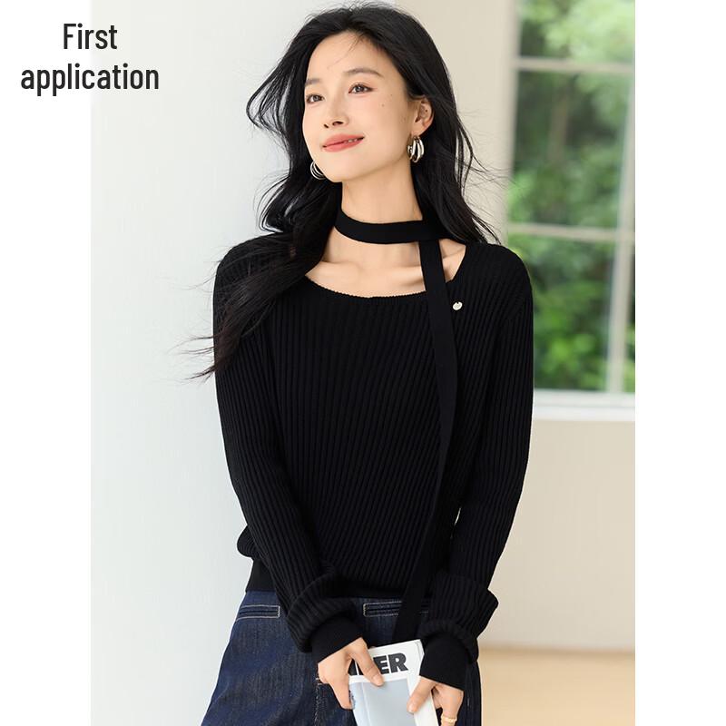 Women s Elegant Slim-Fit Knit Sweater M