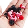 Buttons 12*15mm Pink Red Black Brown DIY Bear Toy Flocking Nose Triangle Noses Dolls Nose Bear Nose