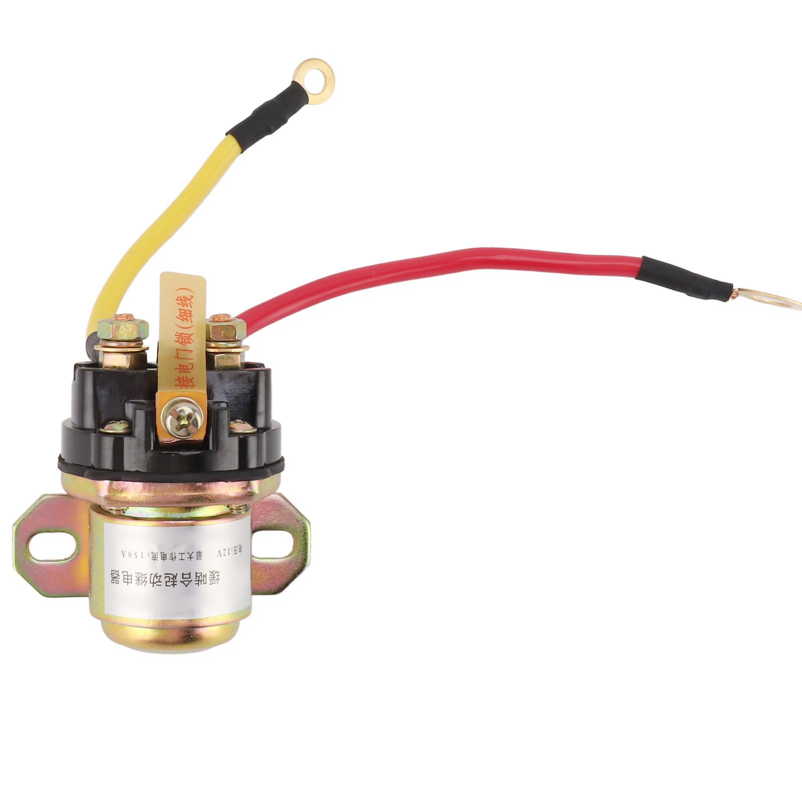 

Motor Starter Relay 12V 150A High Power Copper ABS Deceleration Motor Relay for Car Boat