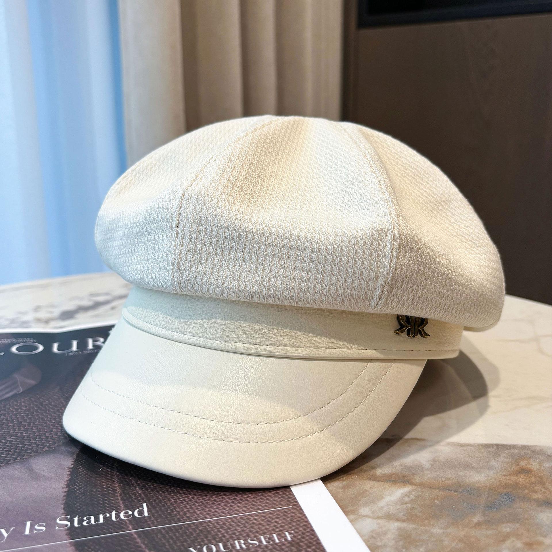 

Берет Женский Французский Высококлассный Шляпа Художника Японский Стиль Большой Обхват Головы Подчеркивающий Маленькое Лицо Восьмиугольная Шляпа для Женщин