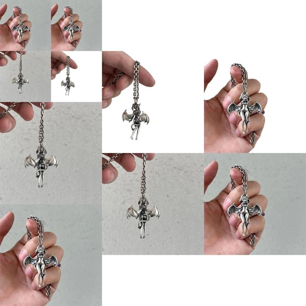 Romantic Angel Necklace With Cartoon Figure And Chain For Daily Wear