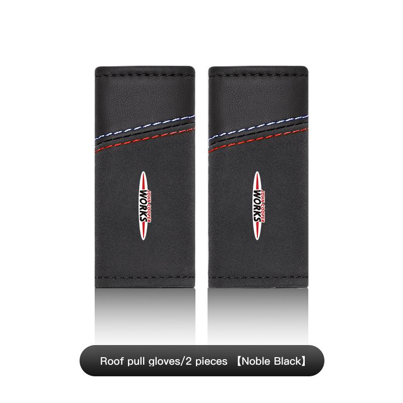 Leather Car Roof Pull Gloves Door Handle Protector Accessories For Mini Cooper One JCW F54 F55 F56 F57 F60 R53 R55 R56 R57 R58 rdxzk11