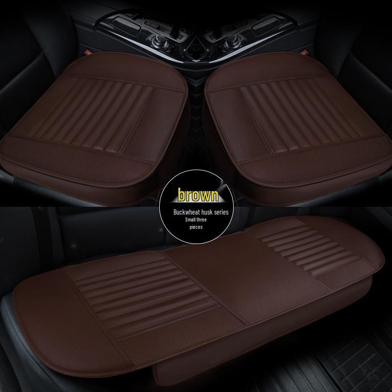 Almofada de Assento de Carro Perfurada em Couro Integral para Todas as Estações - Compatível com Rav4, Corolla, Hilux, CRV, F150.