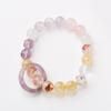 Handmade Purple Amethyst Crystal Bracelet Women With Natural Quartz Beads Boho Vintage Style