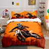 Motorcyclist Riding Dirt Bike. Bedding Sets Duvet Cover Sets Duvet Covers Pillowcases(1 * Duvet Cover 2 * Pillowcases Without Duvet Insert)
