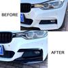 2 pezzi Splitter Paraurti Anteriore Auto per BMW Serie 3 F30 F31 Pacchetto M 2013-2019