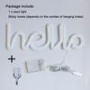 Night Light Neon Alphabet Hello Neon Lights For Birthday Wedding Party Bedroom Wall Hanging Decor Light Night